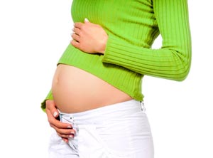 Schwangerer Bauch
